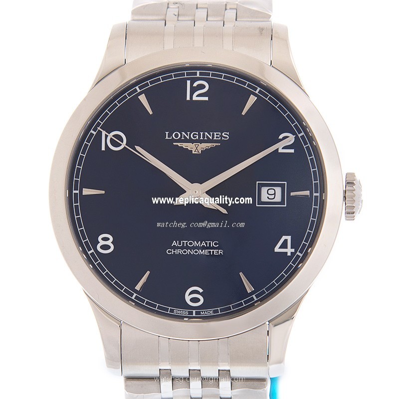Longines RECORD L2.821.4.96.6 Automatic Stainless Steel Blue