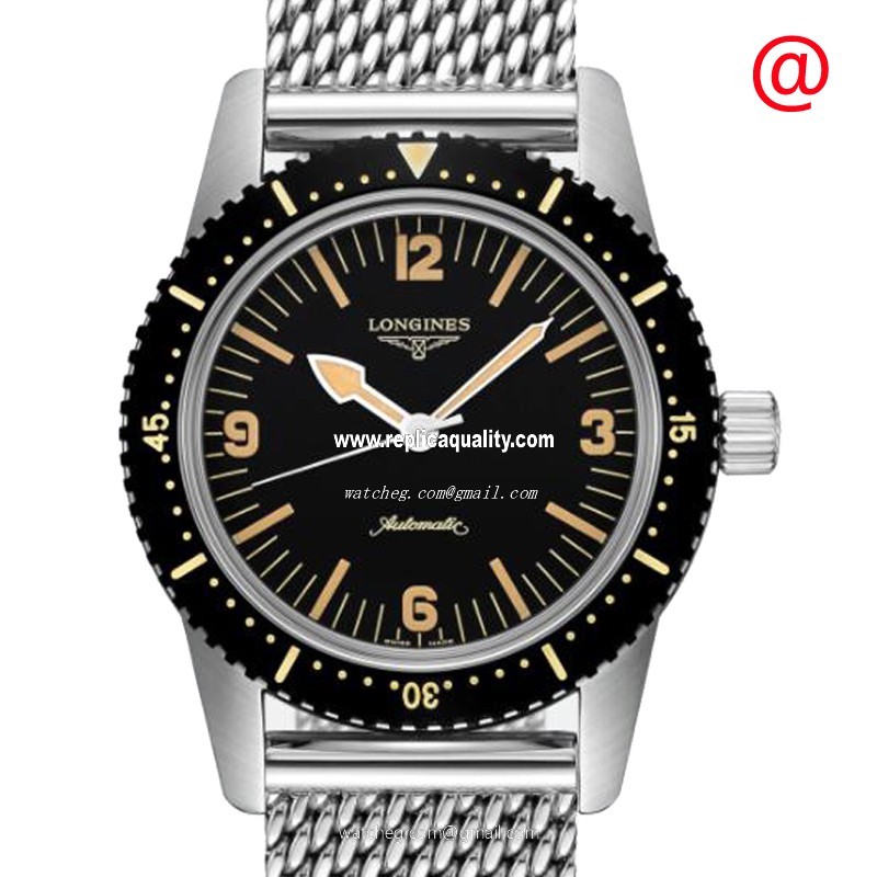Longines HERITAGE L2.822.4.56.6 Automatic Stainless Steel Black