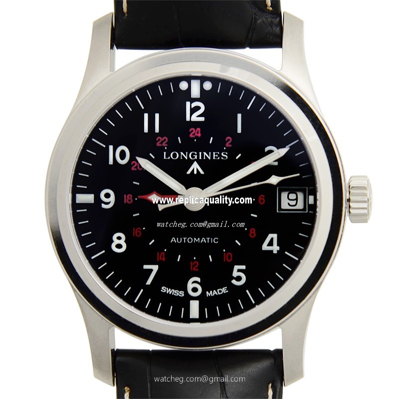 Longines HERITAGE L2.831.4.53.0 Quartz Stainless Steel Black