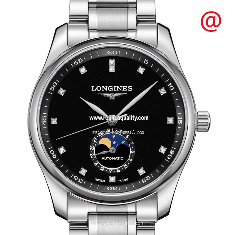 Longines MASTER L2.909.4.57.6 Automatic Stainless Steel Black
