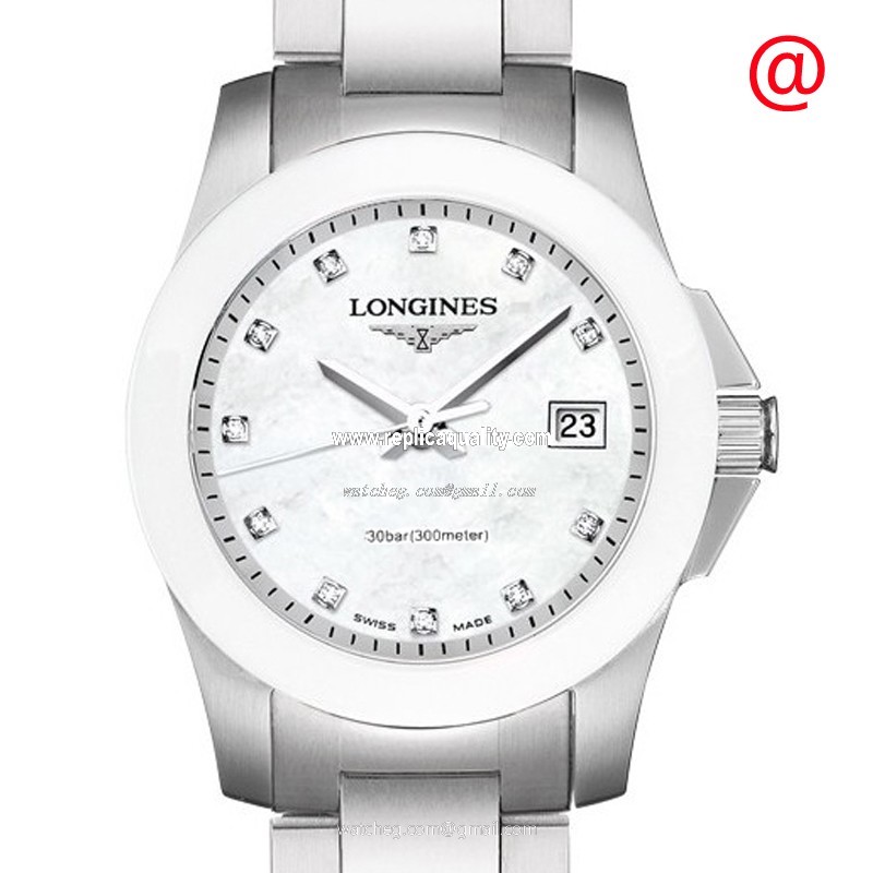 Longines CONQUEST L3.257.4.87.6 Quartz Stainless Steel White