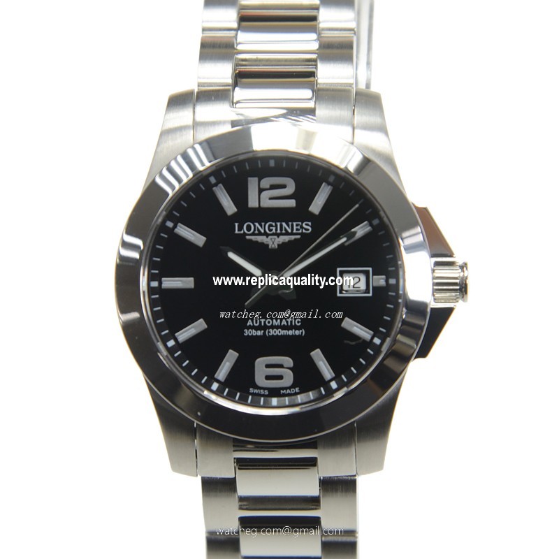 Longines CONQUEST L3.276.4.58.6 Quartz Stainless Steel Black