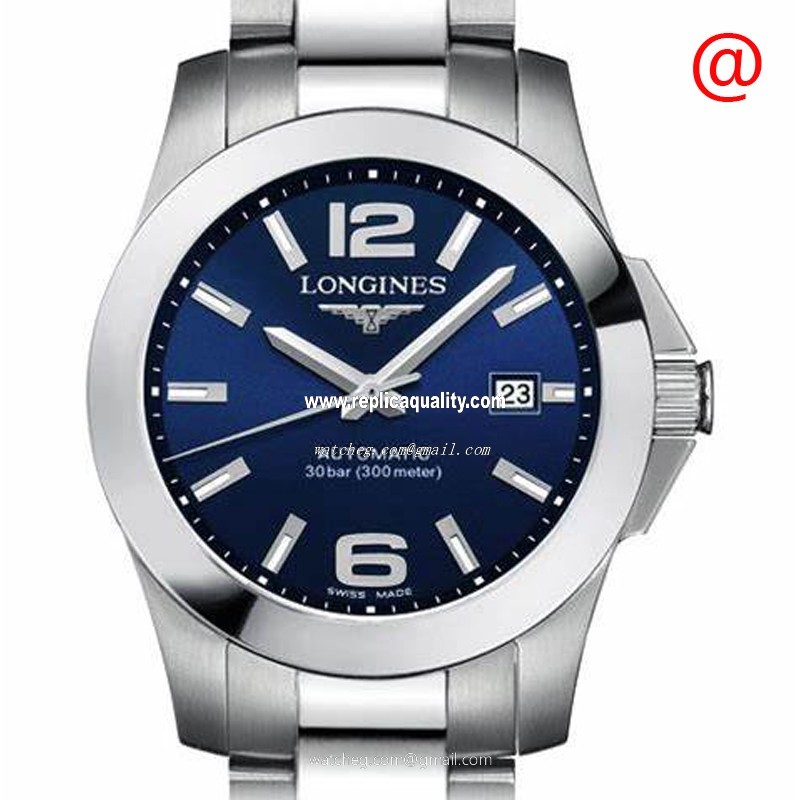 Longines CONQUEST L3.276.4.99.6 Automatic Stainless Steel Blue 