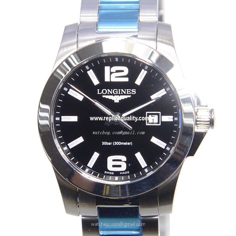 Longines CONQUEST L3.277.4.58.6 Quartz Stainless Steel Black