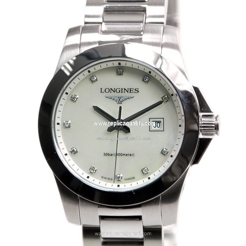 Longines CONQUEST L3.277.4.87.6 Quartz Stainless Steel White