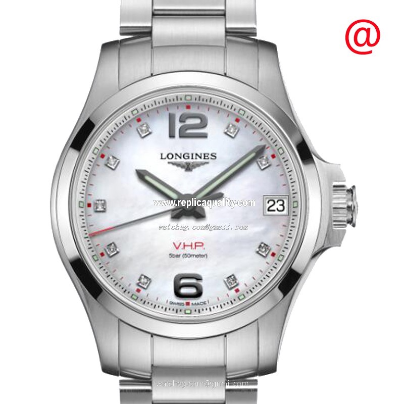 Longines CONQUEST L3.316.4.87.6 Quartz Stainless Steel White