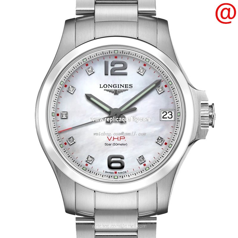 Longines CONQUEST L3.319.4.87.6 Quartz Ceramic & Steel White