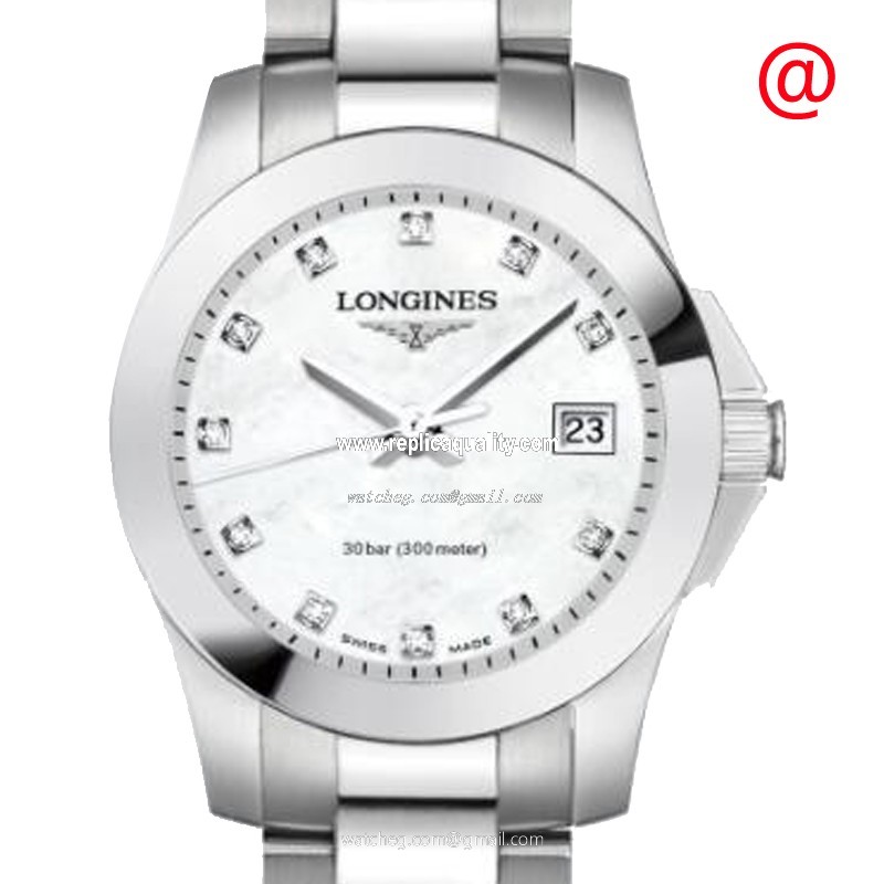 Longines CONQUEST L3.376.4.87.6 Quartz Stainless Steel White