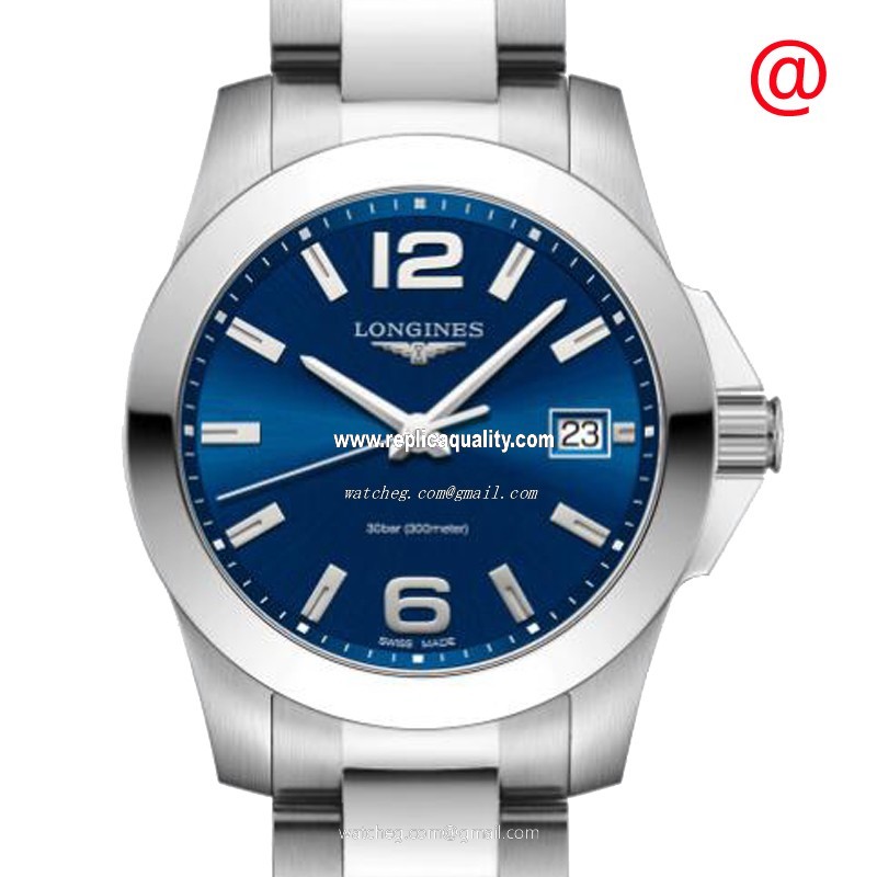 Longines CONQUEST L3.377.4.96.6 Quartz Stainless Steel Blue