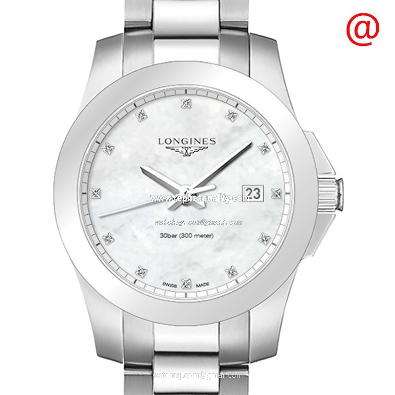 Longines CONQUEST L3.378.4.87.6 Quartz Stainless Steel White