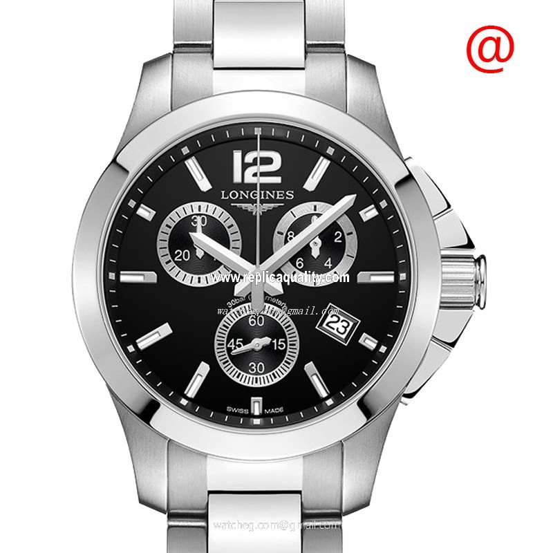 Longines CONQUEST L3.379.4.56.6 Automatic Stainless Steel Black