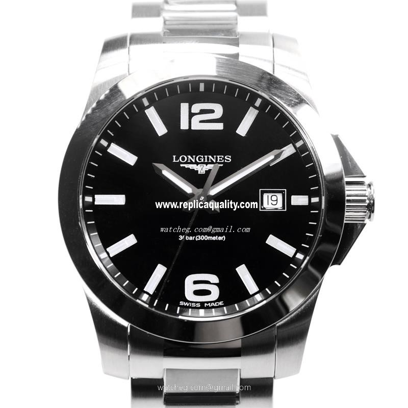 Longines CONQUEST L3.659.4.58.6 Quartz Stainless Steel Black