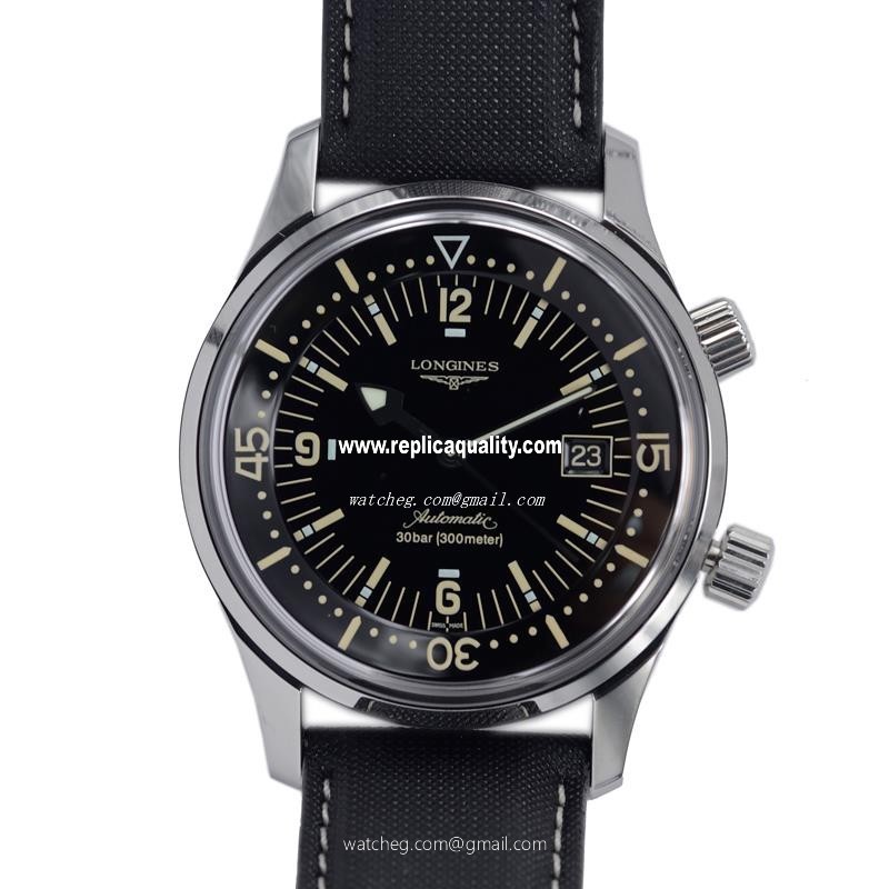Longines HERITAGE L3.674.4.50.0 Automatic Stainless Steel Black