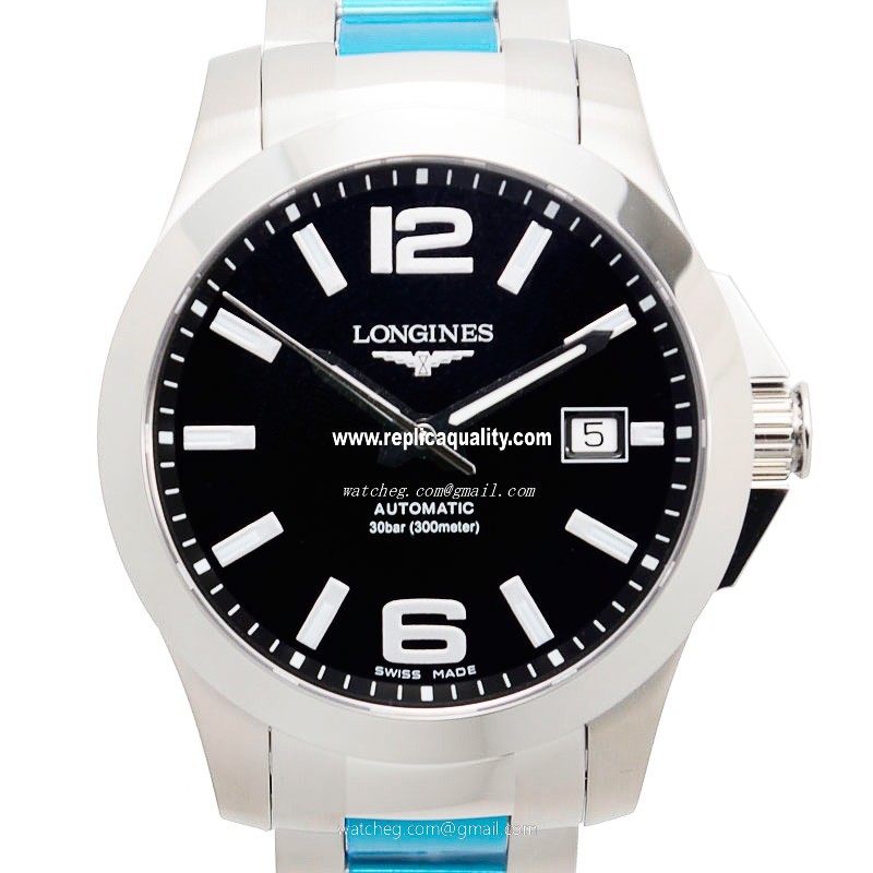 Longines CONQUEST L3.676.4.58.6 Automatic Stainless Steel Black
