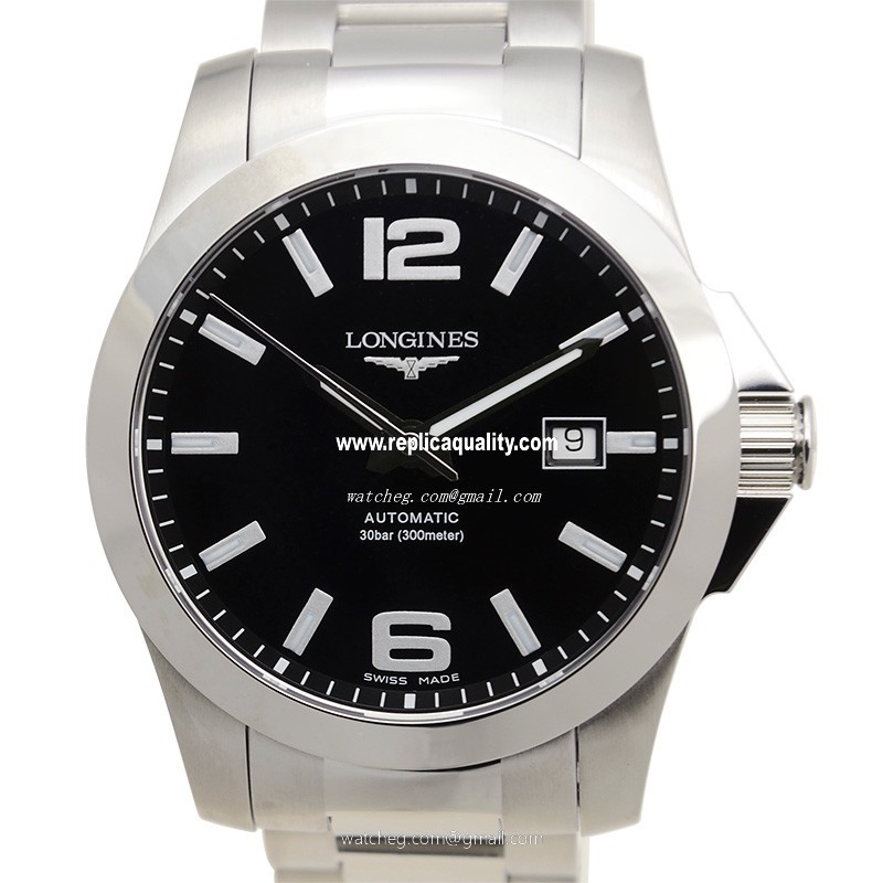 Longines CONQUEST L3.677.4.58.6 Automatic Stainless Steel Black