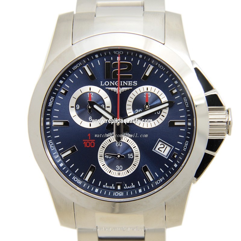 Longines CONQUEST L3.700.4.96.6 Quartz Stainless Steel Blue