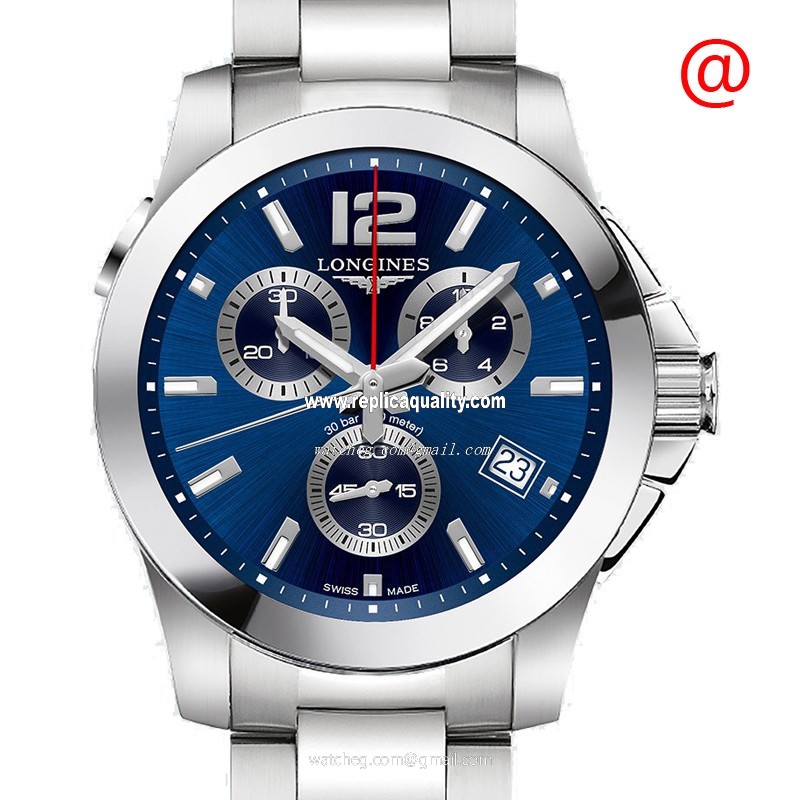 Longines CONQUEST L3.702.4.96.6 Quartz Stainless Steel Blue