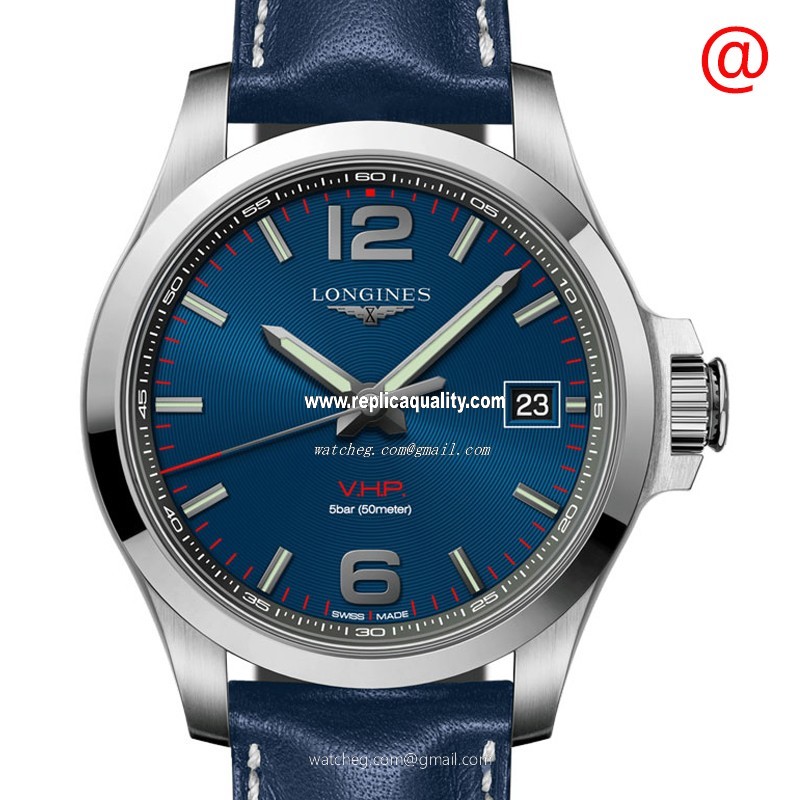 Longines CONQUEST L3.716.4.96.0 Quartz Stainless Steel Blue