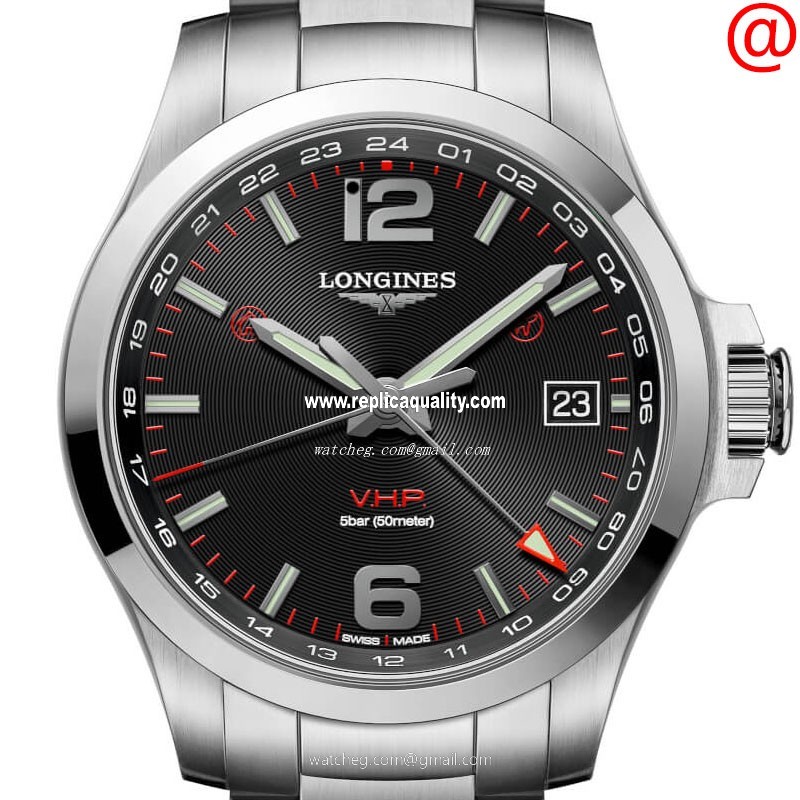 Longines CONQUEST L3.718.4.56.6 Quartz Stainless Steel Black