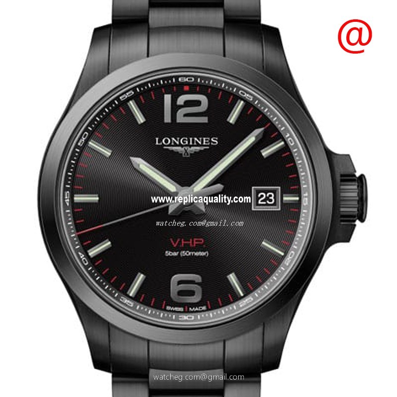 Longines CONQUEST L3.726.2.56.6 Quartz Stainless Steel Black