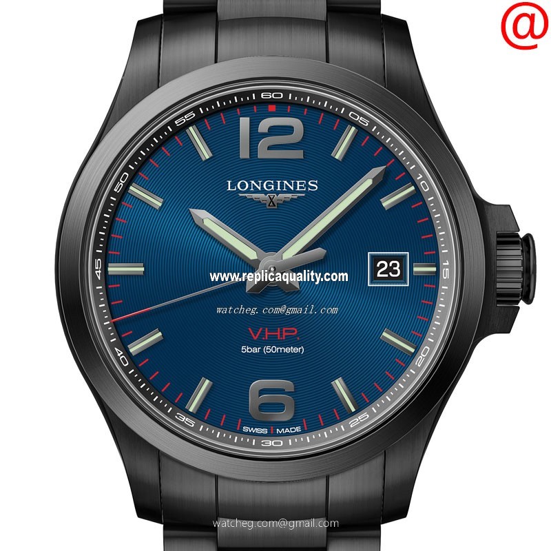 Longines CONQUEST L3.726.2.96.6 Quartz Stainless Steel Blue