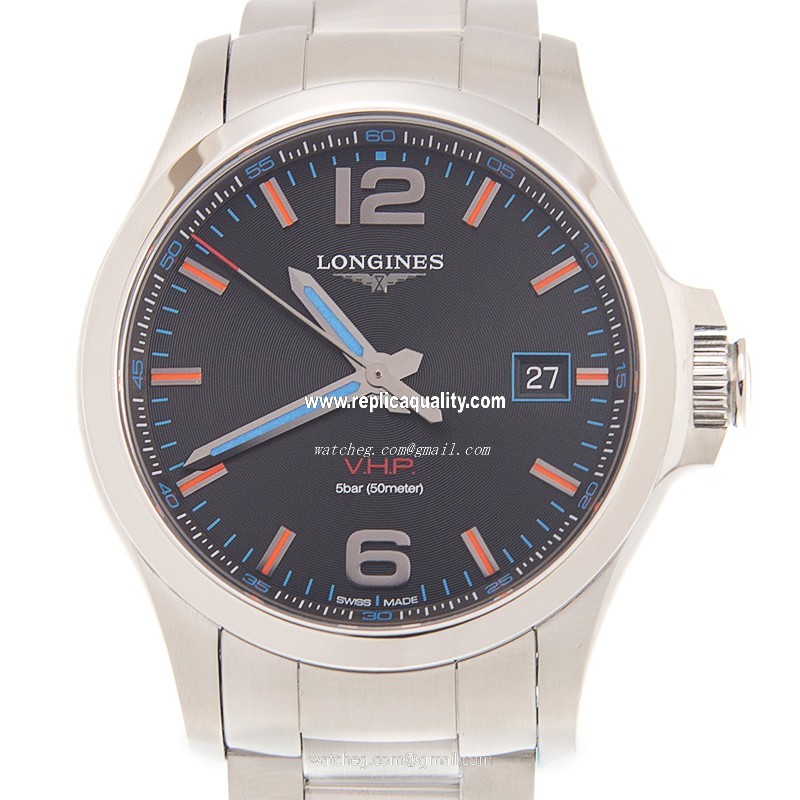 Longines CONQUEST L3.726.4.99.6 Automatic Stainless Steel Black