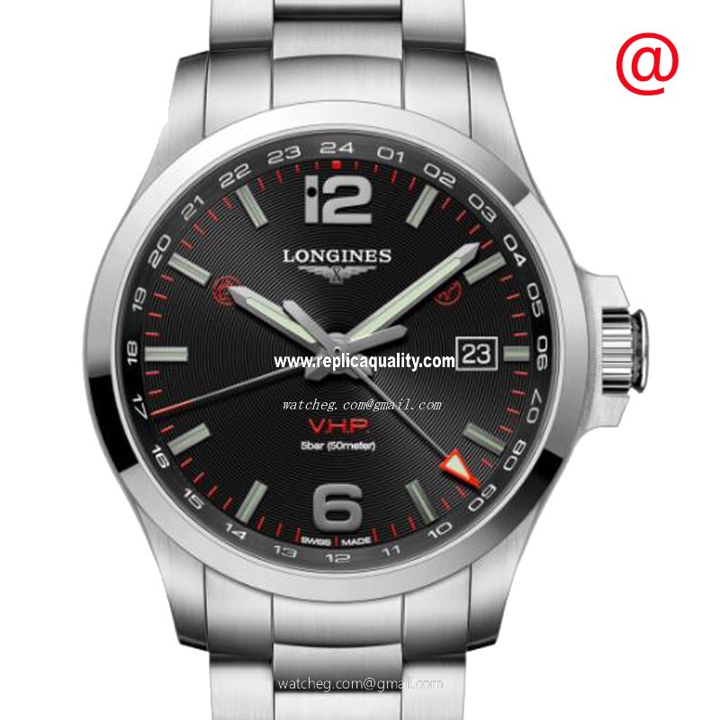 Longines CONQUEST L3.728.4.56.6 Quartz Stainless Steel Black
