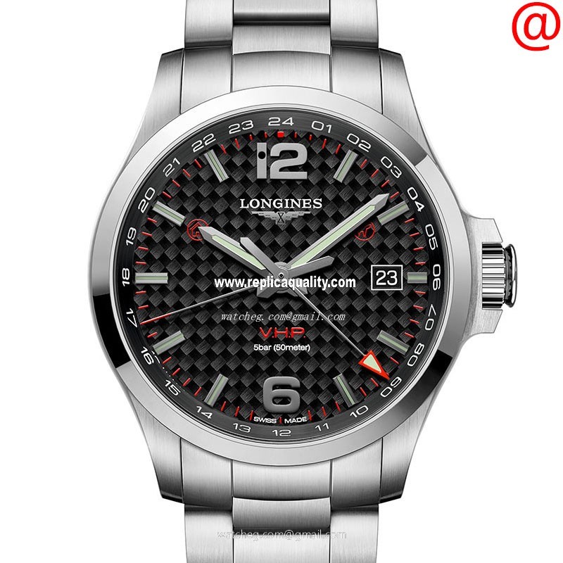 Longines CONQUEST L3.728.4.66.6 Quartz Stainless Steel Black