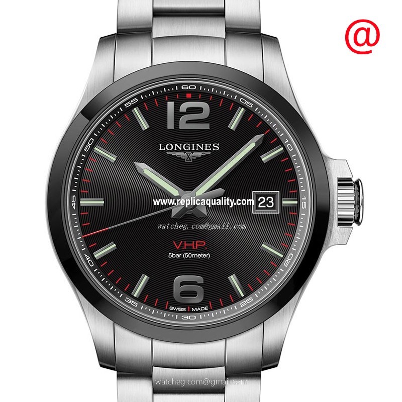 Longines CONQUEST L3.729.4.56.6 Quartz Stainless Steel Black