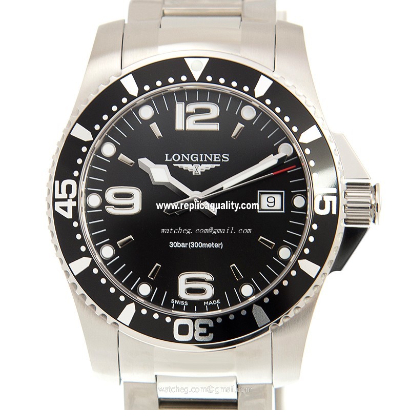 Longines CONQUEST L3.740.4.56.6 Quartz Stainless Steel Black