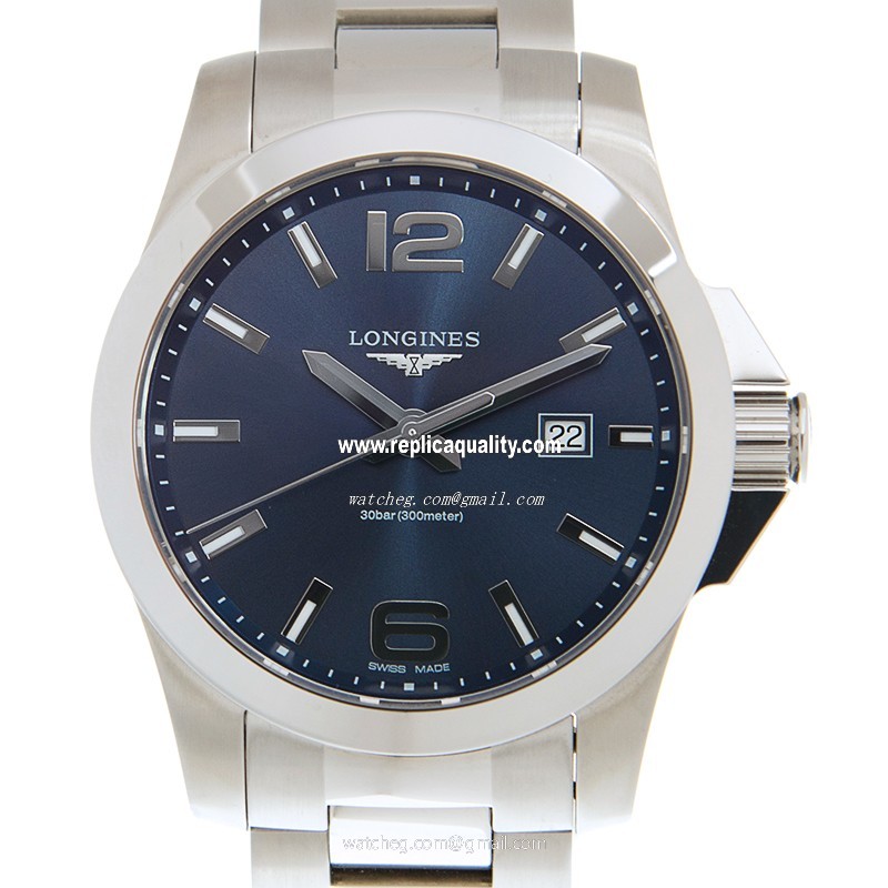 Longines CONQUEST L3.760.4.96.6 Quartz Stainless Steel Blue