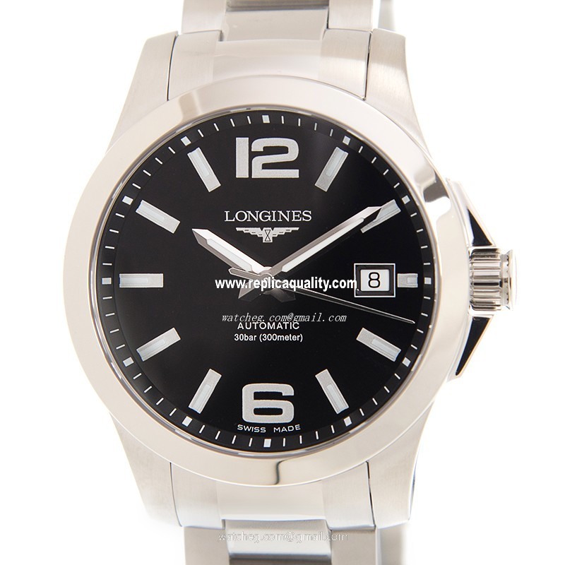 Longines CONQUEST L3.776.4.58.6 Automatic Stainless Steel Black