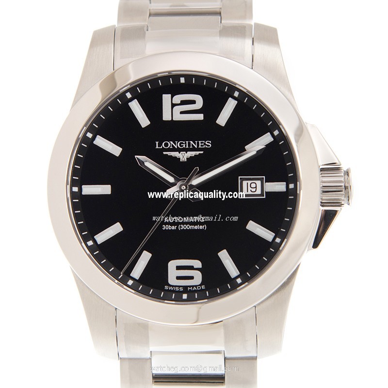 Longines CONQUEST L3.777.4.58.6 Automatic Stainless Steel Black