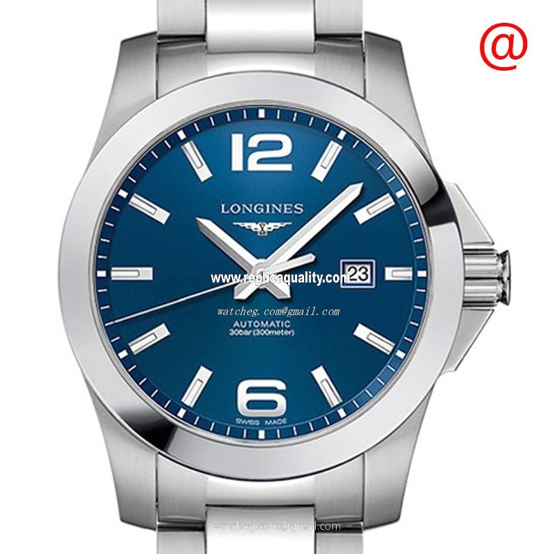 Longines CONQUEST L3.778.4.96.6 Automatic Stainless Steel Blue