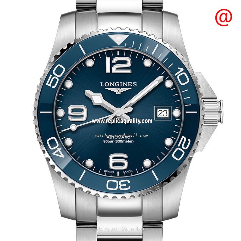 Longines CONQUEST L3.780.4.96.6 Automatic Ceramic & Steel Blue
