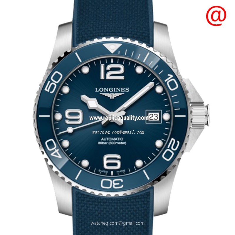 Longines CONQUEST L3.780.4.96.9 Automatic Ceramic & Steel Blue