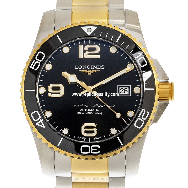 Longines CONQUEST L3.781.3.56.7 Automatic Ceramic & Steel Black