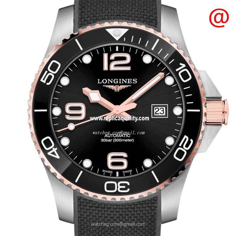 Longines CONQUEST L3.782.3.58.9 Automatic Ceramic & Steel Black