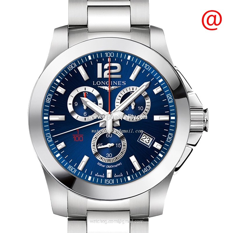 Longines CONQUEST L3.800.4.96.6 Automatic Stainless Steel Blue