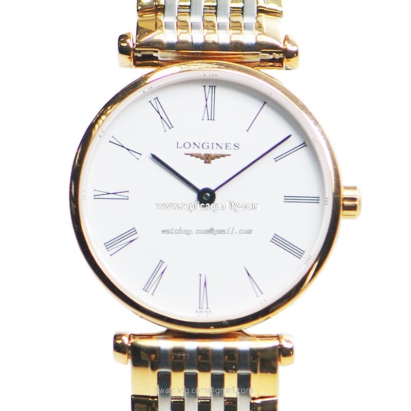 Longines LA GRANDE L4.209.1.11.7 Quartz 18kt Rose Gold White