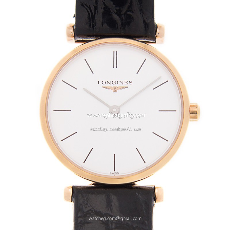 Longines LA GRANDE L4.209.1.92.2 Quartz 18kt Rose Gold & Steel White