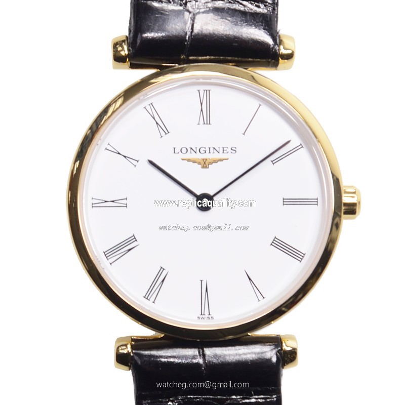 Longines LA GRANDE L4.209.2.11.2 Quartz PVD Gold White