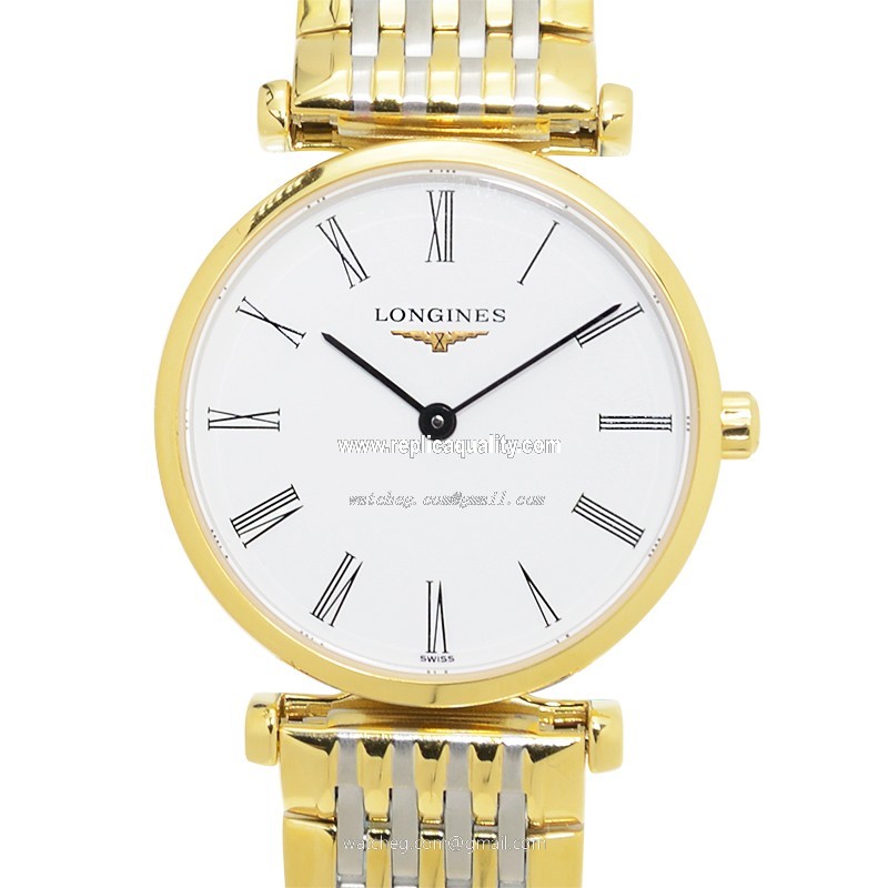 Longines LA GRANDE L4.209.2.11.7 Quartz PVD Gold White