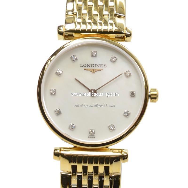 Longines LA GRANDE L4.209.2.87.8 Quartz PVD Gold White