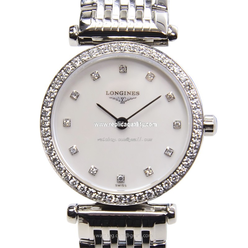 Longines LA GRANDE L4.241.0.80.6 Quartz Stainless Steel & Diamonds White