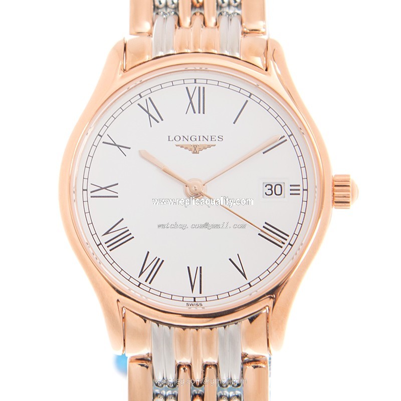 Longines ELEGANT SERIES L4.259.1.11.7 Quartz Gold-Plated & Stainless Steel White