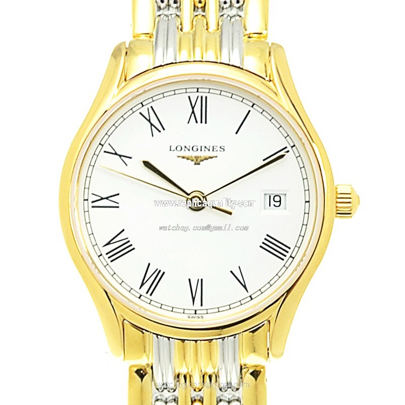Longines LONGINES LYRE L4.259.2.11.7 Quartz Gold-Plated & Stainless Steel White