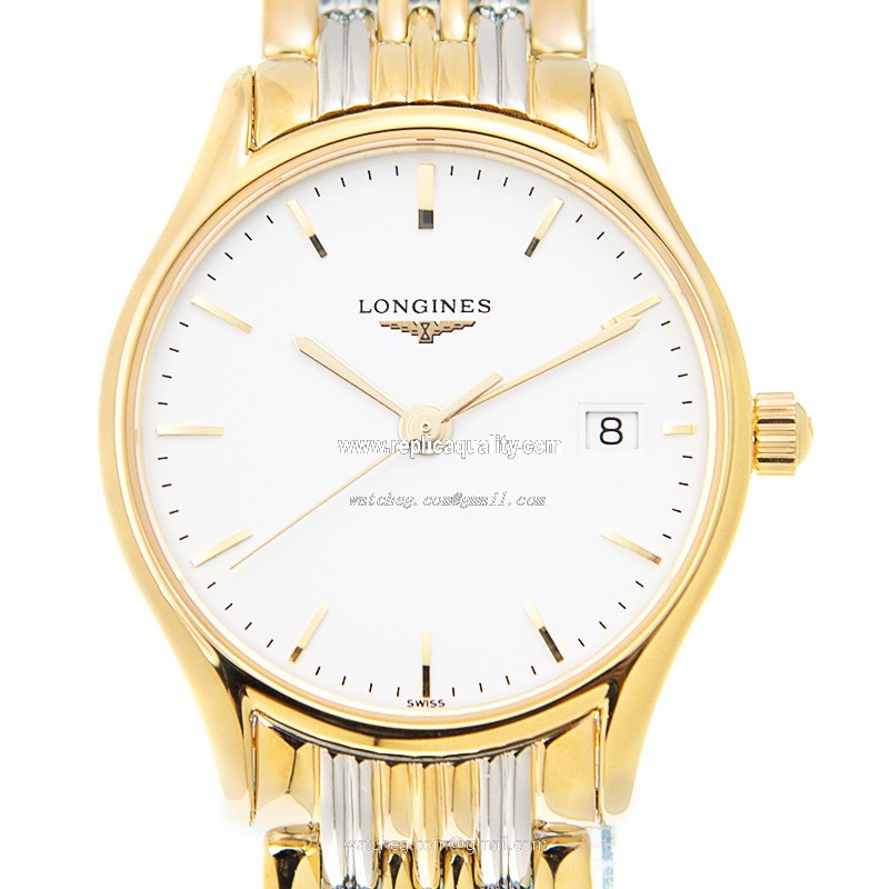 Longines LONGINES LYRE L4.259.2.12.7 Quartz Gold-Plated & Stainless Steel White