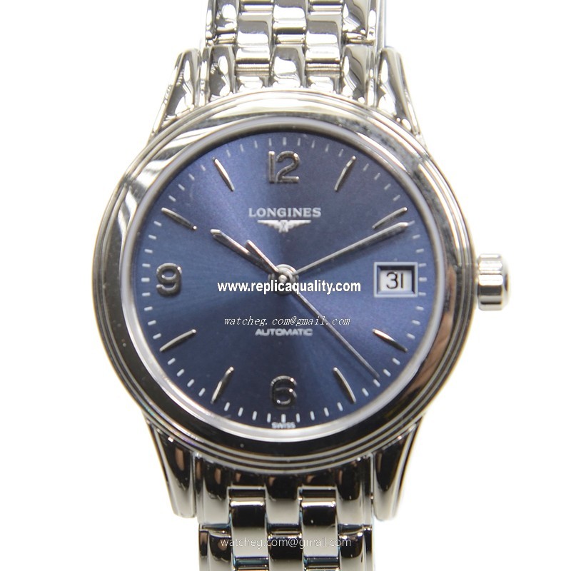Longines FLAGSHIP L4.274.4.96.6 Automatic Stainless Steel Dark Blue 