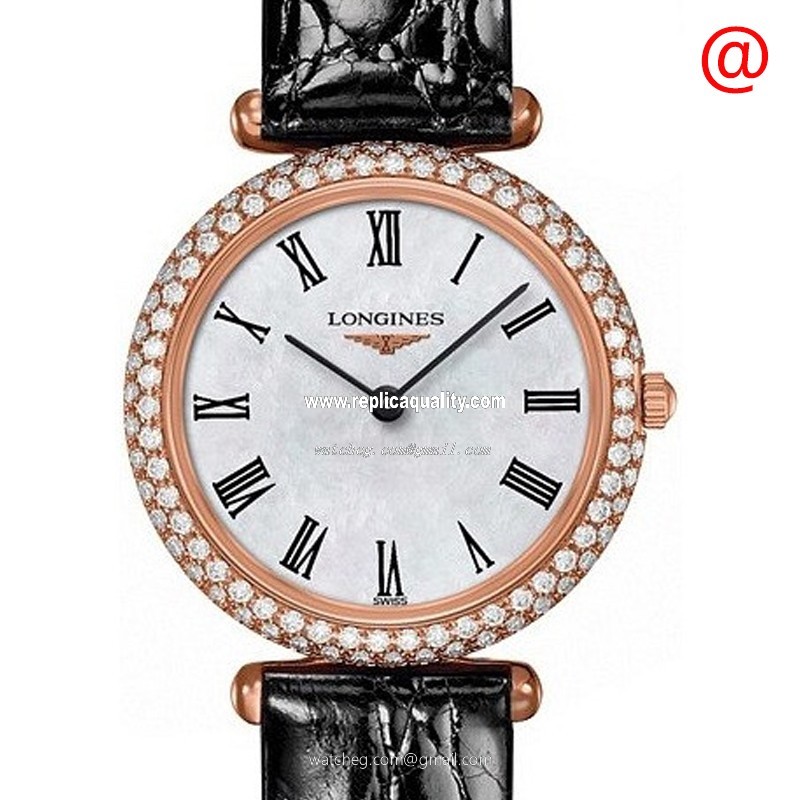 Longines LA GRANDE L4.307.9.81.0 Quartz 18kt Rose Gold & Diamonds White
